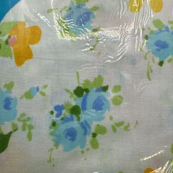 Vintage Montgomery Ward 1970’s Full Fitted Sheet Flowers New Old Stock - Picture 4 of 10